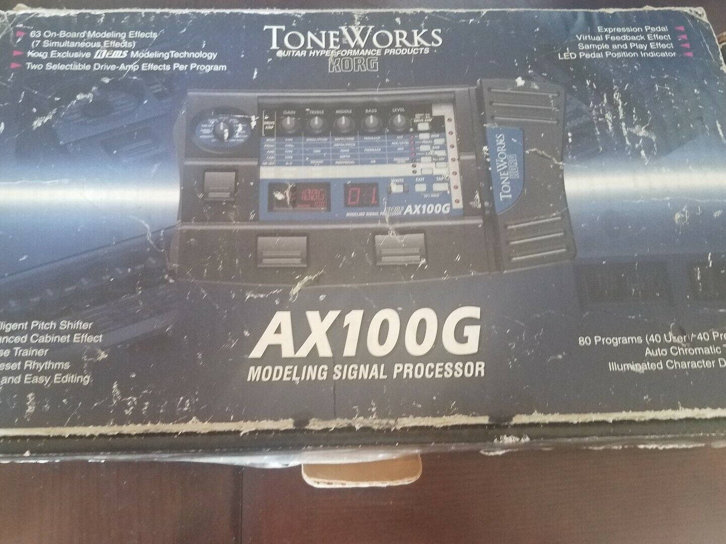 Tone Works AX100G Guitar Modeling Signal Processor KORG-RARE-SHIP SAME BUS DAY - $257.28