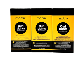 Matrix Curl Lights Ammonia Free Step 2 Lightening Accelerator Cream 2 oz -3 Pack - £43.37 GBP