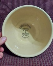 Vtg Pottery #63 APPLE Bowl Advertising Hensel Bros Alexander &amp; Belmond, IA - £48.56 GBP