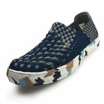 unisex Slip On Walking Shoes Lightweight Breathable Woven Loafers Men 10 / women - £30.20 GBP