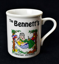 The Bennets Coffee Mug Cup Forever Swingers Vintage 1976 Papel - $39.55
