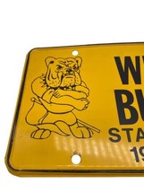 Walter M Williams High School Bulldogs State Champs License Plate Vtg 1980-1982 - £36.63 GBP