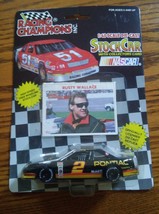 000 VTG NIP Racing Champions Rusty Wallace Pontiac DIe Cast Stock Car 1:43 Card - £6.38 GBP