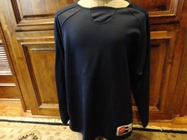 Vtg 90&#39;s Rawlings Blue BLANK Baseball Practice Long Sleeve  Jersey Adult Size L - £21.51 GBP