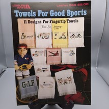 Vintage Cross Stitch Patterns, Towels for Good Sports by Terrie Lee Stei... - $7.85