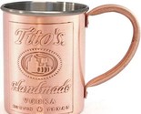 Tito&#39;s Handmade Vodka Tito&#39;s Vodka Copper / Stainless Steel Lined Mule M... - $44.50