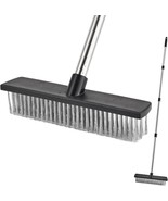 Wire Broom Deck Scrub Brush With 60&quot; Long Handle, Metal Stiff Bristle, P... - €31,21 EUR