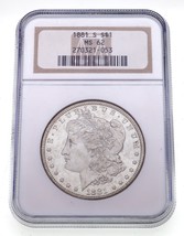 1881-S $1 Morgan Dollar Classé Par NGC Comme MS-62 - $104.92