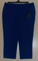 Nwt Womens Lane Bryant &quot;The Lena&quot; Moderately Curvy Fit Royal Blue Capri Size 18 - £22.32 GBP