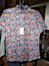 Robert Graham Banyon Multicolor Short Sleeve   Classic Fit Size XL NWTS image 9