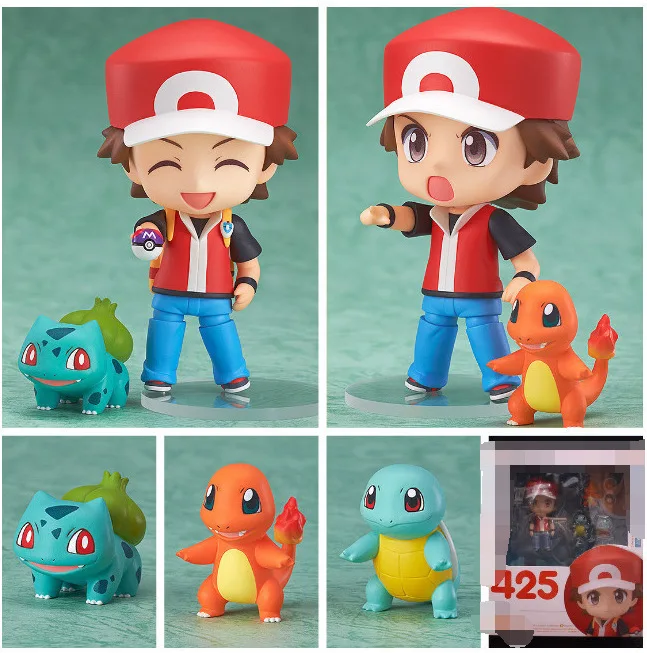 Pokémon Ash Ketchum Squirtle Charmander Bulbasaur 425# Pikachu Anime Action - £32.29 GBP+