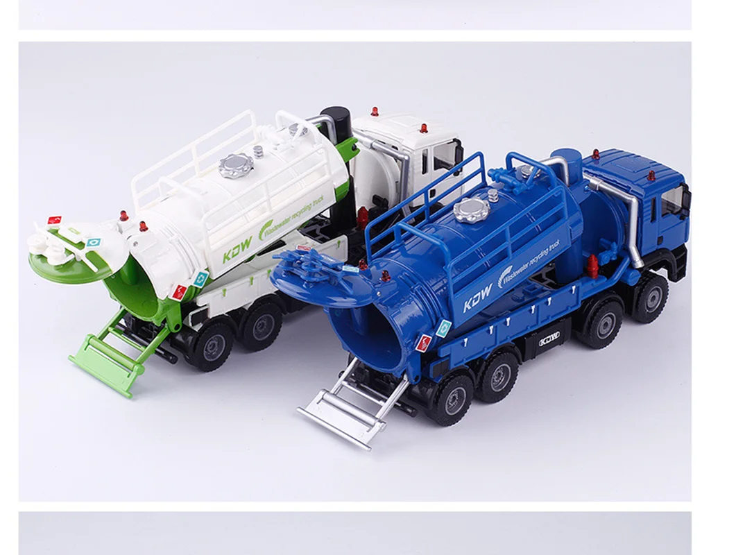 Play High simulation alloy suction sewage truck model,1:50 waste water recycling - £55.95 GBP