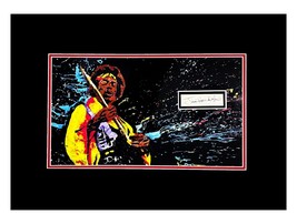 Jimi Hendrix Autograph Cut Museum Framed Ready to Display - £777.71 GBP