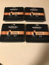 4  Packs Duracell Optimum Alkaline Batteries 1.5V AA 12/Pack TOTAL 48 ba... - £34.00 GBP