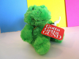 Frog Plush Toy Gund Lil Garden Delights Green w/ Flower, Mini Stuffed Animal New - £4.69 GBP
