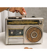 Novelty Vintage Retro Cassette Tape Radio Player Money Coin Savings Pigg... - $41.15 CAD