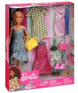 Barbie Doll &amp; Fashion Gift Set, Outfits, Shoes, Purses - $45.00