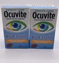 Read Bausch + Lomb OCUVITE Blue Light 30 soft-gels Each Lot Of 2 Exp 11/... - $14.84