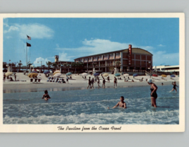 The Pavilion From The Ocean Front - 1950&#39;s Myrtle Beach SC - Postcard - $2.84