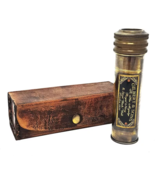 Brass handmade 6&quot; kaleidoscope w/ leather case collectible gift - €27,45 EUR