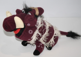 Disney Lion King Broadway Musical Pumbaa Pig 9&quot; Plush Stuffed Beanbag Warthog #2 - £6.88 GBP