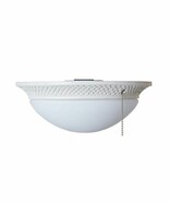 HARBOR BREEZE TILHMAN Ceiling Fan 2-Light KIT LED Frosted Glass WHITE WI... - €41,35 EUR