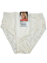 Womens NinaVonC CHAMPAGNE Embroidered Panel High Waist Knickers Plus Siz... - $6.83