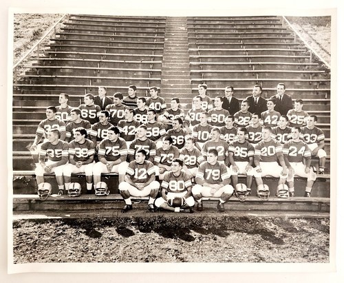 1963 Real Photo New Hampshire West High School Football Team Photograph E88R Item image 2