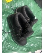 BRAHMA Banjo Men&#39;s Black Leather Work Boots Size 6.5 - $96.28 MXN