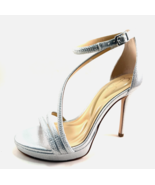 Jessica Simpson Noralina Silver High Heel Stileto Platform Dress Sandal - $109.00