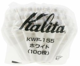 Kalita Wave Drip Coffee Filter WHITE KWF-155 100 Sheets Japan Import fre... - £12.42 GBP