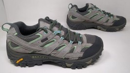 Merrell MOAB 2 WP  Low Hiking Trail Shoe Drizzle/Mint J06028 Women&#39;s Size 8.5 M - £22.88 GBP