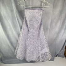 Vintage Jessica McClintock size 9/10 white, strapless dress - £34.72 GBP