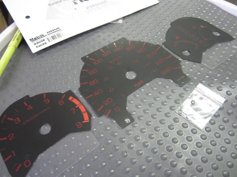 Kilometers For 98-02 Honda Accord AT Carbon Fiber Look Glow Through Gaug... - $22.76