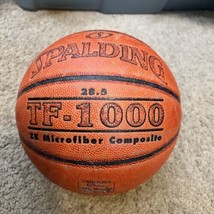 Spalding TF-1000 Ball Basketball 28.5 ZK Microfiber used girls women&#39;s g... - $16.00