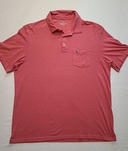 Vineyard Vines Mens Size L Polo Shirt Pink Edgartown Embroidered Whale P... - $14.73