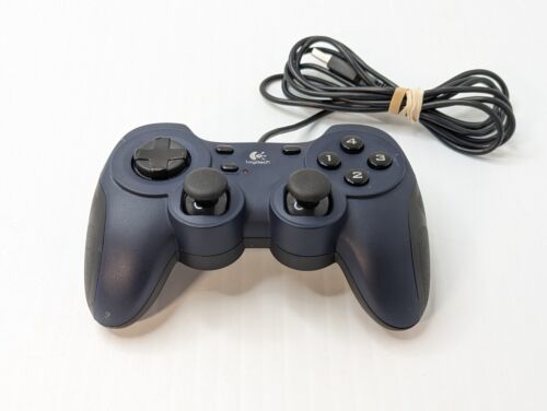 Primary image for Logitech Dual Action Gamepad Controller PC G-UF13A Navy Blue TESTED WORKING