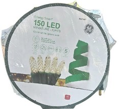 GE StayBright 150-Count 49.6 ft Warm White MIniature LED Christmas Strin... - £24.46 GBP
