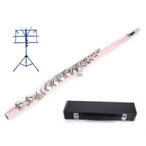 Pink Flute 16 Hole, Key of C with Carrying Case+Music Stand+Accessories - $119.99
