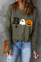 Halloween Graphic Long Sleeve T-Shirt - £29.73 GBP