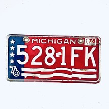1978 United States Michigan Bicentennial Passenger License Plate 528 1FK - £20.30 GBP