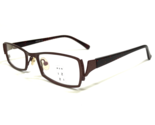 Menizzi Kids Eyeglasses Frames M1057 Col.03 Brown Red Rectangular 48-18-138 - £36.76 GBP