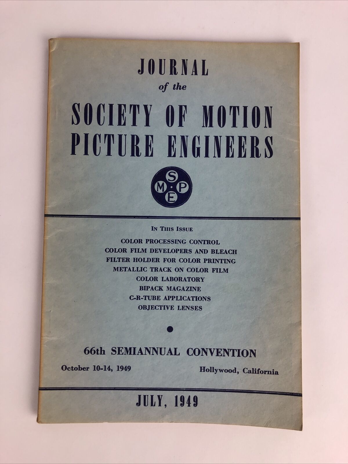 SMPE Journal Of The Society Of Motion Picture Engineers July 1949 VOL 53... - $12.99