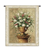 53x38 SPRING EXPRESSION Pink White Floral Tapestry Wall Hanging  - £108.54 GBP