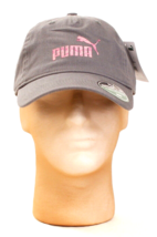 Puma Gray Adjustable Signature Strapback Cap Hat Adult One Size NWT - £31.28 GBP