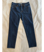 Lands End Womens Jeans Size 4 Dark Blue Denim Straight Leg Stretch Denim... - $373.97 MXN