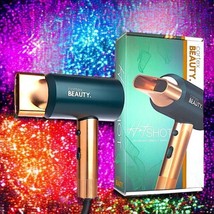 Cortex Beauty Hot Shot Compact Green &amp; Gold Blow Dryer New In Box Msrp $249.99 - £156.60 GBP