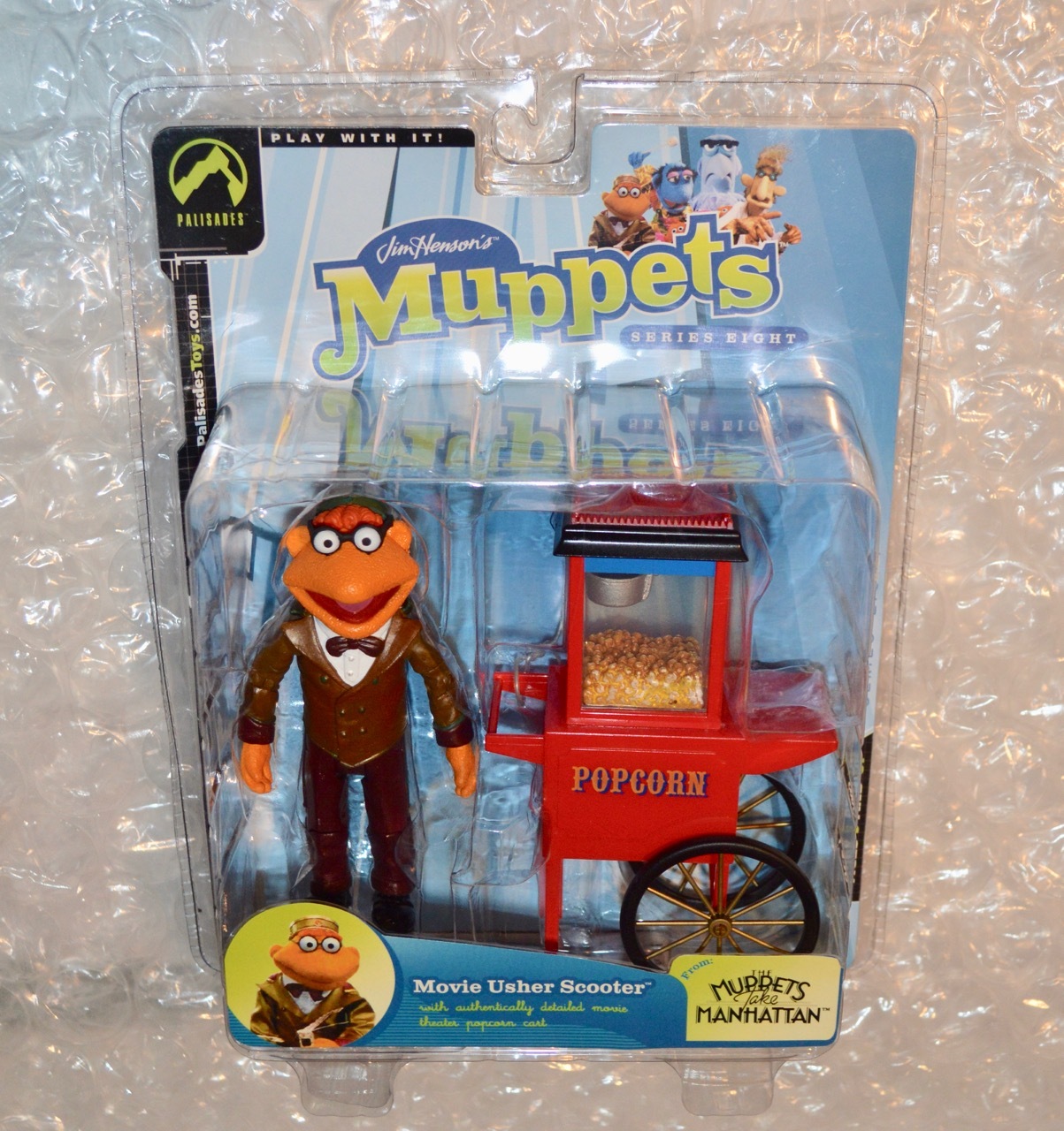 Muppet Palisades Scooter Usher Figure - NEW - Muppets Series 9 - 2004 - $29.99
