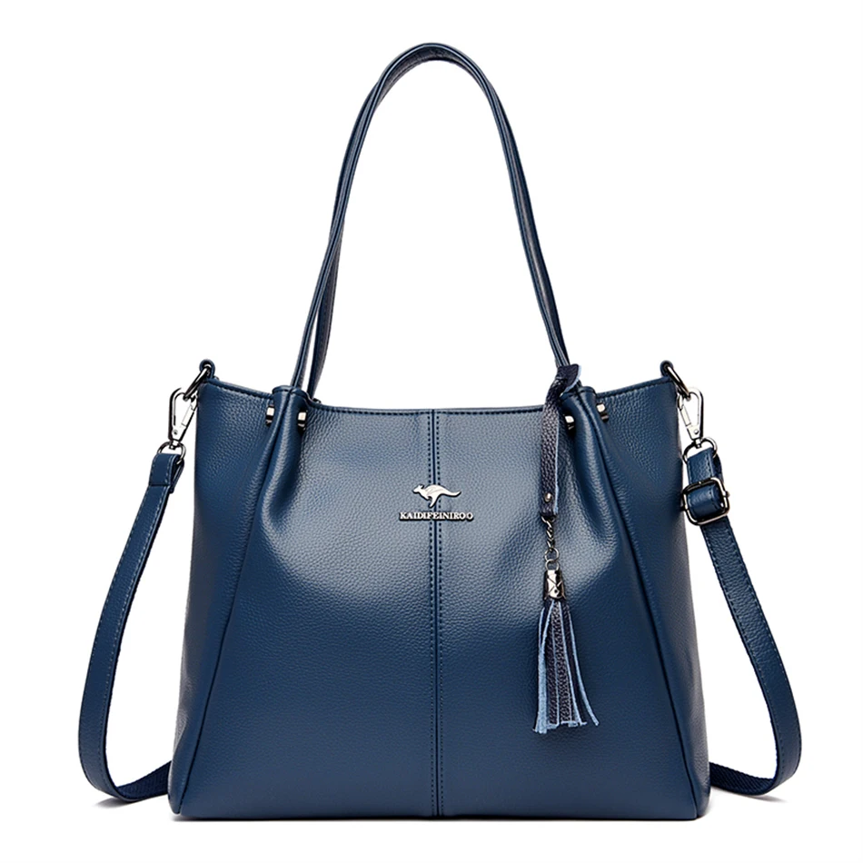 Elegant Women Cowhide Handbag Shoulder Crossbody Genuine Leather Bag Bri... - £37.36 GBP