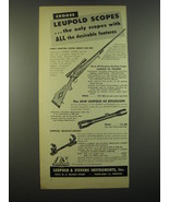 1951 Leupold Scopes and Mounts Advertisement - Choose Leupold scopes - £14.55 GBP